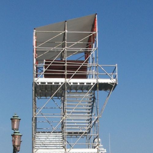 Escalera fija recta - Ceta Spa - de aluminio / de acero / de obra