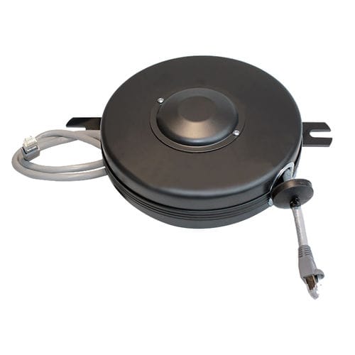 Enrollador de cables - CAT6-15-S - Stage ninja - retráctil / fijo / de acero