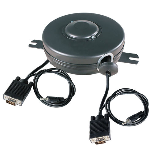 Enrollador de cables - VGA-15-A - Stage ninja - retráctil / fijo / de acero
