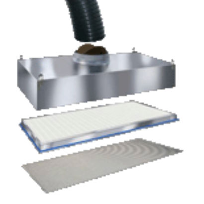 Filtro de aire -  Micro+Plus™ Bio-Tech - Airguard - de paneles / de acero inoxidable / para techo