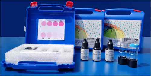 Kit de prueba de colorimetric - GHT100F - Apura s.r.l. - de alcalinidad / de dureza / de dureza del agua