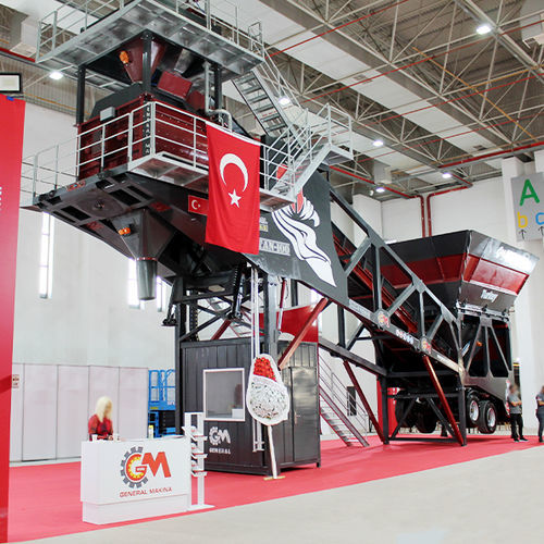 Planta de hormigón móvil - M series - GENERAL MAKINA - 2 ejes / automática / compacta