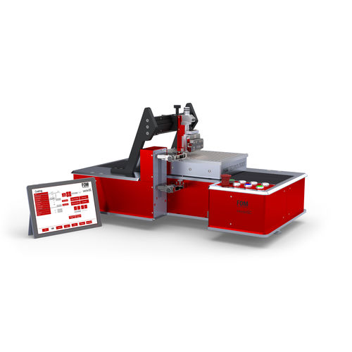 Máquina para estucado con boquilla de ranura ancha - vectorSC - FOM Technologies A/S - para aplicaciones farmacéuticas / para película conductora / para baterías de iones de litio