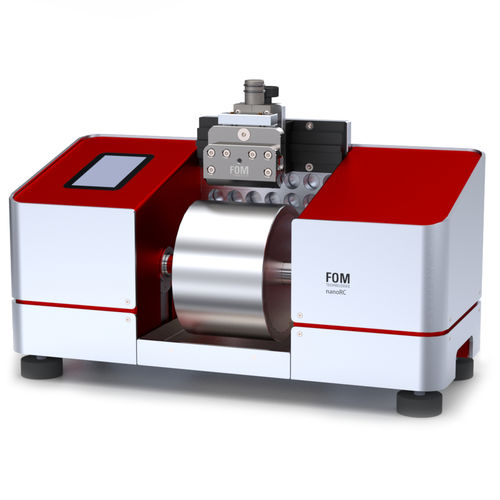 Máquina para estucado de tipo rodillo a rodillo - nanoRC - FOM Technologies A/S - con boquilla de ranura ancha / para aplicaciones farmacéuticas / para película conductora
