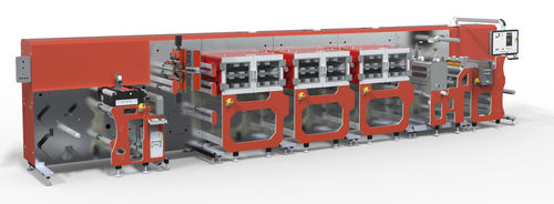Máquina para estucado automática - moduloR2R - FOM Technologies A/S - de tipo rodillo a rodillo
