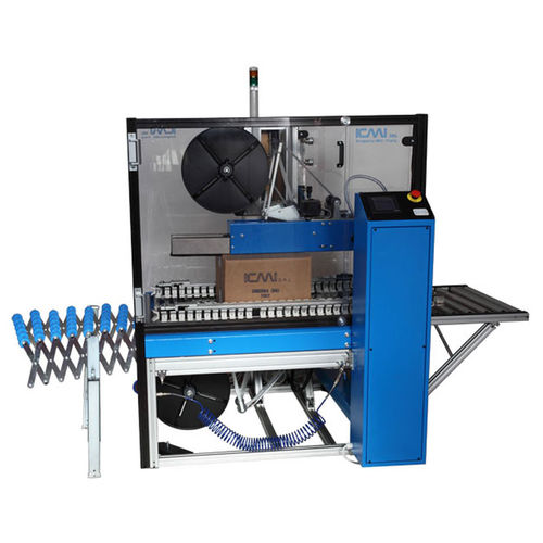 Precintadora de cajas de cartón varias solapas - CG 50 / G - ICMI Srl - cinta adhesiva / papel engomado