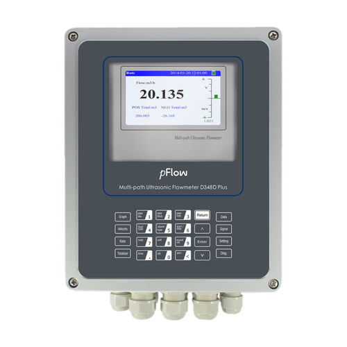 Caudalímetro por ultrasonidos - D348D Plus - Gentos - volumétrico / para productos químicos / para aceite