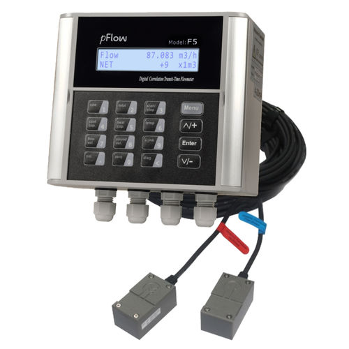 Caudalímetro por ultrasonidos - F5 - Gentos - volumétrico / para agua / DN25 - 1"