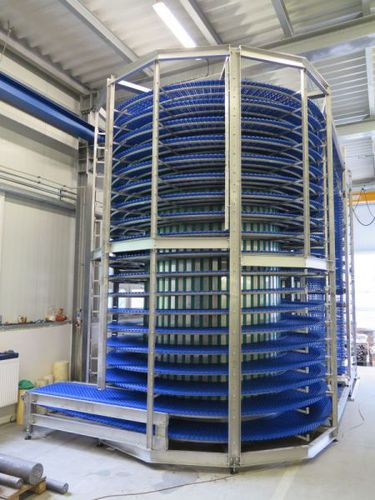 Refrigerador espiralado - LS - de aire / para la industria agroalimentaria / de acero inoxidable