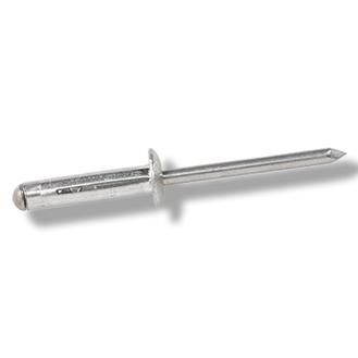 Remache remachable - 0007140763 - STANLEY Engineered Fastening - de cabeza plana / de aluminio / plateado