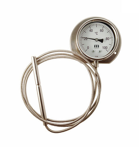 Termómetro de expansión de gas de capilar - C100 / TFCh - Instruments to Industry - de esfera / IP65 / reforzado