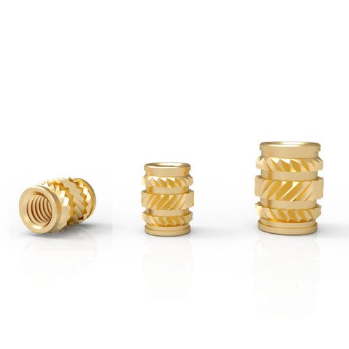 Inserto roscado - AT series - Shenzhen In-saiL Precision Parts Co.,Ltd - moleteado / de acero inoxidable / de aluminio