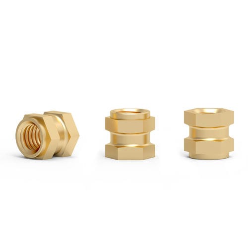 Inserto de sobremoldeo - CZ series - Shenzhen In-saiL Precision Parts Co.,Ltd - roscado / moleteado / de latón