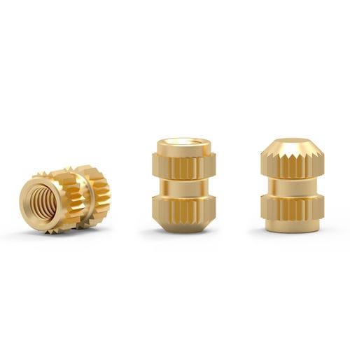 Inserto de sobremoldeo - EZ series - Shenzhen In-saiL Precision Parts Co.,Ltd - roscado / moleteado / de latón