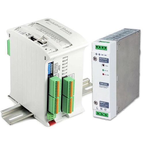 Autómata programable en riel DIN - 21+24V30W - Boot and Work Corp, S.L. - Modbus / RS485 / por red Ethernet