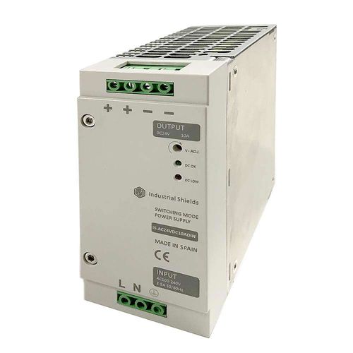 Alimentación eléctrica en riel DIN - IS.AC24VDC10ADIN - Boot and Work Corp, S.L. - AC/DC / compacta