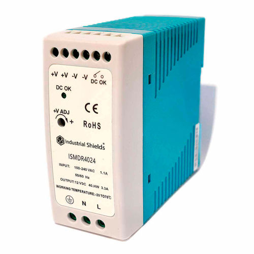Alimentación eléctrica en riel DIN - ISMDR-40-24 - Boot and Work Corp, S.L. - AC/DC / de salida simple / con protección de sobreintensidad