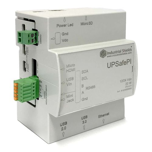 Sistema de alimentación ininterrumpida industrial - UPSafePI - Boot and Work Corp, S.L. - en riel DIN