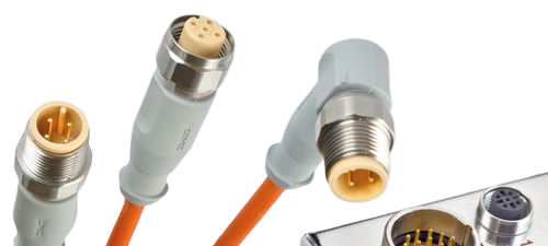 Conector de alimentación eléctrica - IC AUTOMATION - circular / M12 / M8