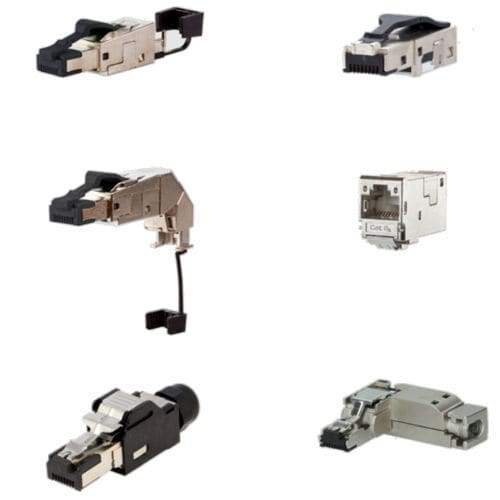 Conector eléctrico RJ45 - IC AUTOMATION - recto / acodado / industrial