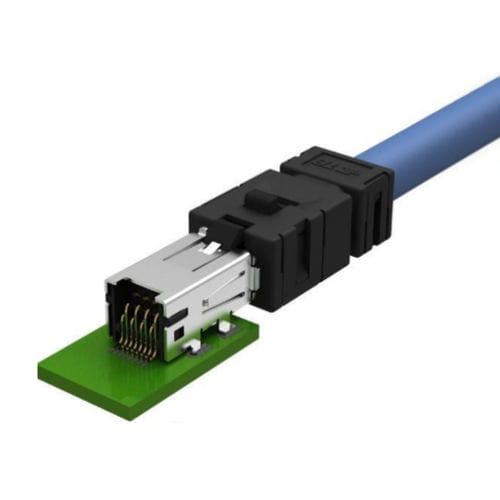 Conector eléctrico RJ45 - IC AUTOMATION - rectangular / 8 polos / para red Ethernet
