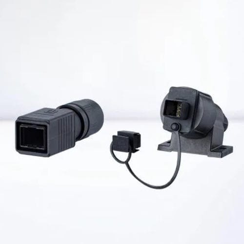 Conector eléctrico Ethernet - IC AUTOMATION - RJ45 / de extensión-retracción / rápido