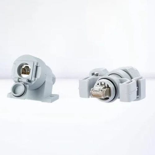 Conector eléctrico RJ45 - IC AUTOMATION - Ethernet / rápido / de extensión-retracción