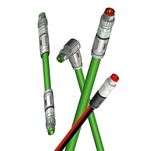 Conector eléctrico M8 - IC AUTOMATION - Ethernet / moldeado sobre pieza modelo / recto