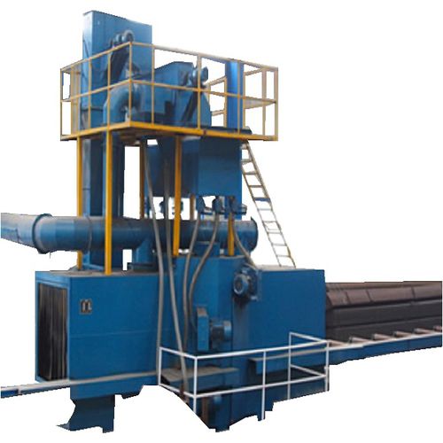 Granalladora con transportador de rodillos - HP series - WINCOO ENGINEERING LTD - para perfiles / para tuberías