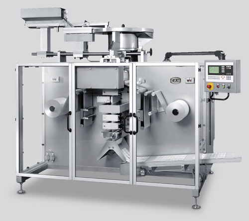 Máquina de embalaje vertical - 5000/360 - CAM - controlada por PLC / para papel / de comprimidos