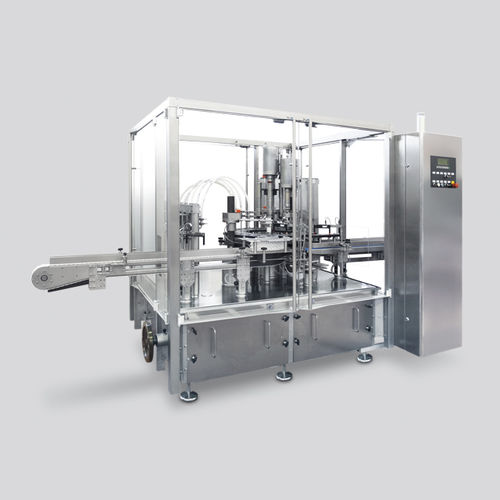 Llenadora encapsuladora automática - LA - CAM - para productos farmacéuticos / crema cosmética / monobloque