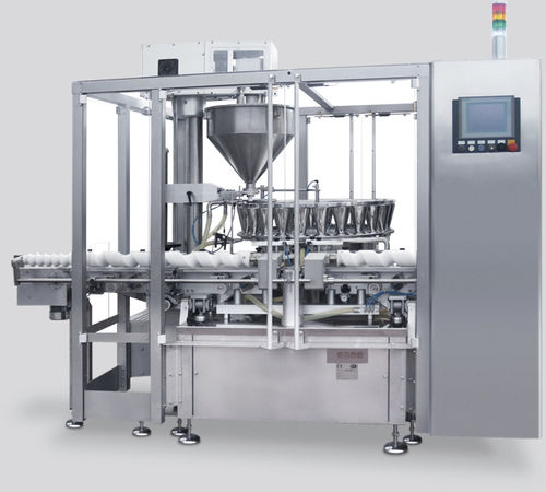 Máquina dosificadora y empacadora para polvo - D100 - CAM - para botellas