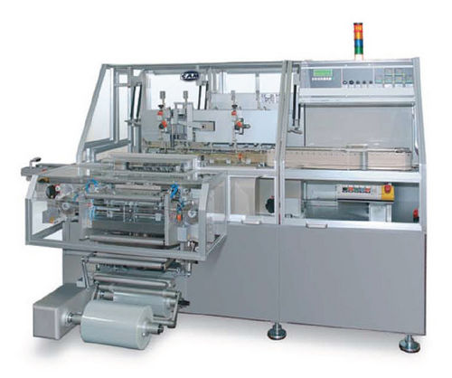 Retractiladora continua - RV series - CAM - automática / para productos cosméticos / para cierre de cajones de cartón