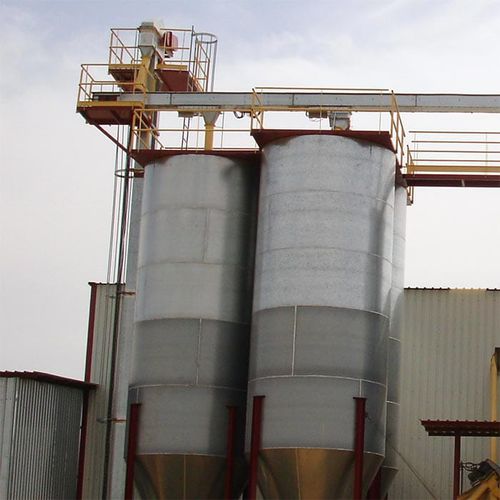 Silo de fondo cónico - Metaga - para pulverulento