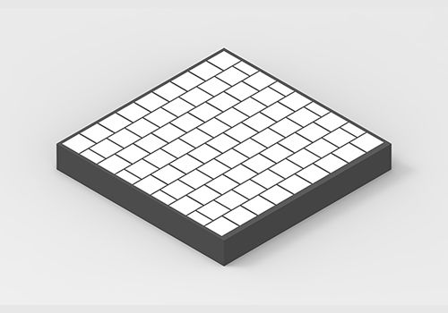 Hoja de goma resistente al desgaste - RhinoCer series - Thejo Engineering Ltd - recubierto de cerámica