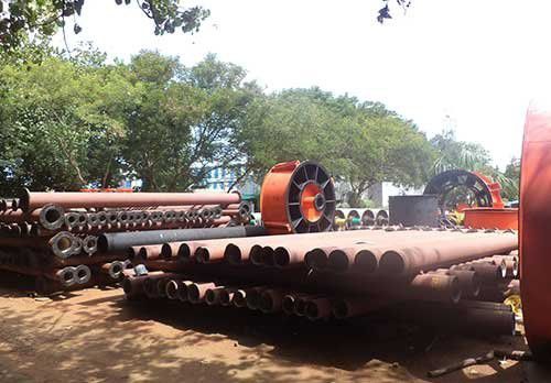 Tubería rígida para fangos - Thejo Engineering Ltd - de caucho / a prueba de abrasión