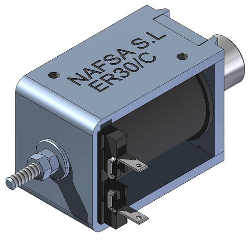 Electroimán lineal - ER series - NAFSA - de simple efecto