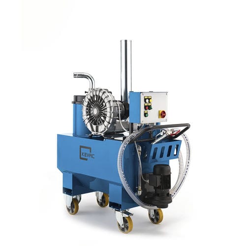 Aspirador industrial - KOIL230 - KEVAC  SRL - de aceite y virutas / trifásico / sobre ruedas