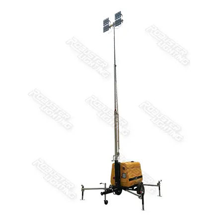 Torre de iluminación LED - RPLT-6000 - Fujian Robust Power Co., Ltd. - de yoduros metálicos / con motor diésel