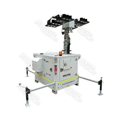 Torre de iluminación LED - RPLT-3700 - Fujian Robust Power Co., Ltd. - con motor diésel / híbrida / alimentada por batería