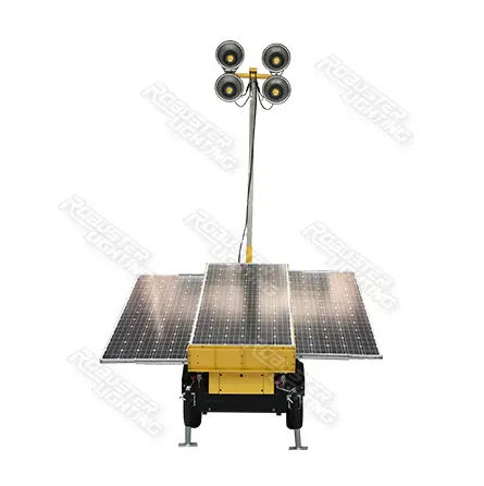 Torre de iluminación LED - RPLT-4900 - Fujian Robust Power Co., Ltd. - con motor diésel / solar / híbrida