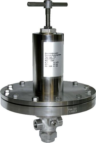 Regulador de presión para gas - R74 - ALPHA AUTOMATISMES Sarl - para aire comprimido / para gas neutro / de membrana
