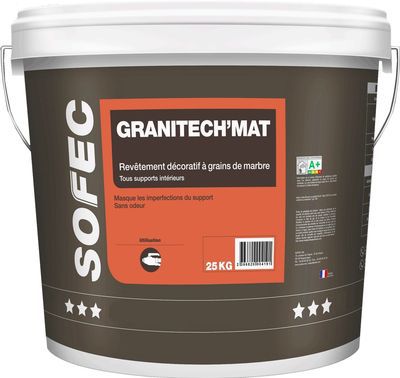 Revestimiento de protección - Granitech'Mat - Sofec - de polvo de mármol / de fibra acrílica