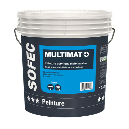 Pintura de acabado - Multimat + - Sofec - líquida / de fibra acrílica / para la construcción