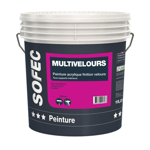 Pintura de acabado - Multivelours - Sofec - líquida / de fibra acrílica / para la construcción