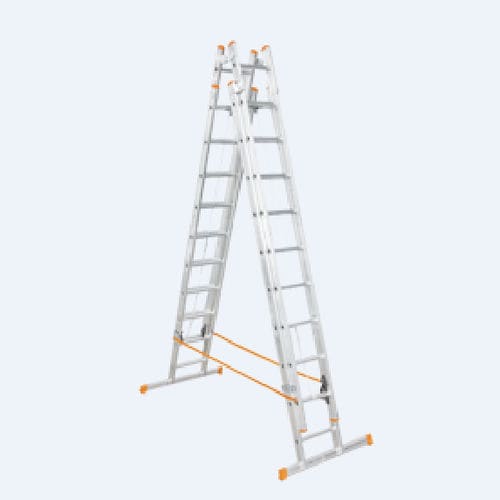 Escalera de tijera fija - ACS 4 series - ELBE ENDUSTRY - de acero