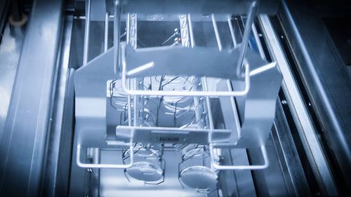 Unidad de recubrimiento por inmersión automática - LAC LAB (48-72-96-120) - EUROCOLD srl - para lentes oftalmológicas / de acero inoxidable