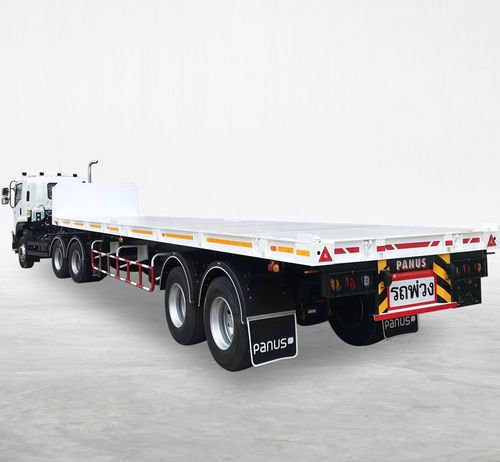 Semirremolque para contenedores - PS2-SF1250M - Panus Assembly - de cemento / de 2 ejes / de acoplamiento