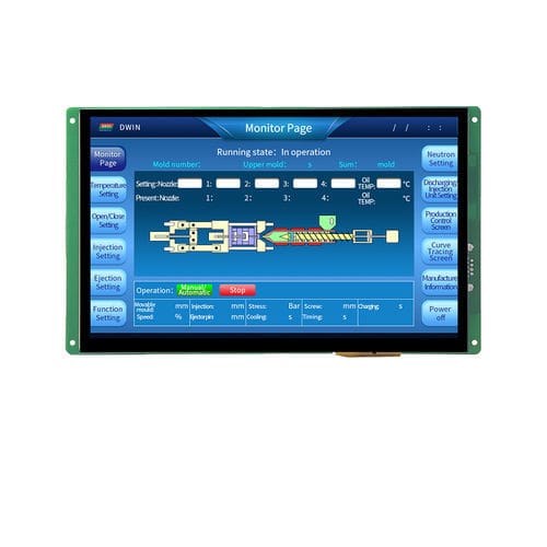 Módulo de visualización 10.1" - DMT12800T101_36WTC - Beijing DWIN Technology Co., Ltd. - TFT LCD / IPS / con pantalla táctil capacitiva