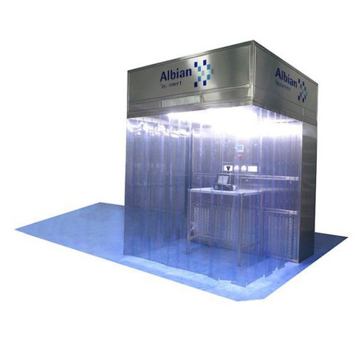 Cabina de protección - CFL PN  - ALBIAN GROUP - de flujo laminar vertical / de acero inoxidable / con LED